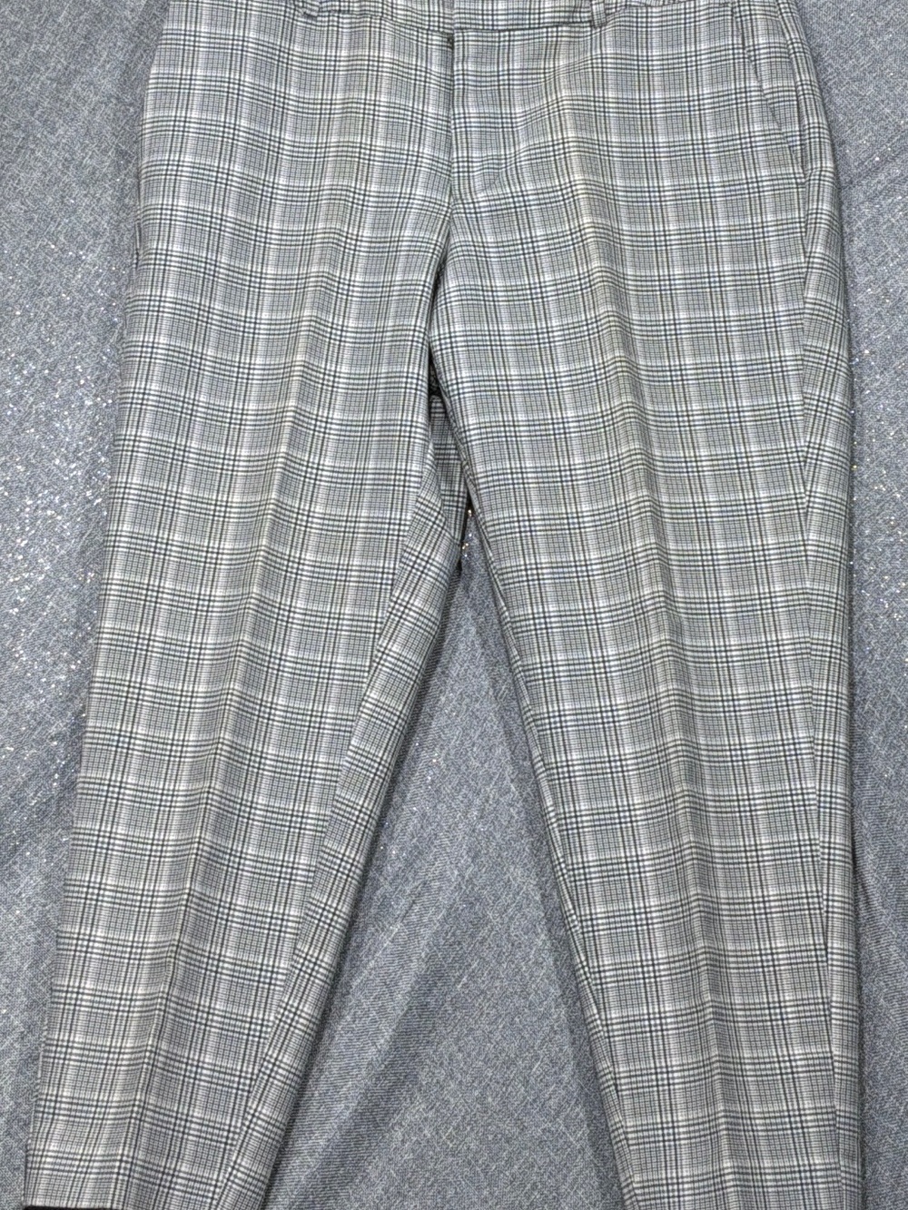 a new day Gray Plaid Women's Dress Pants